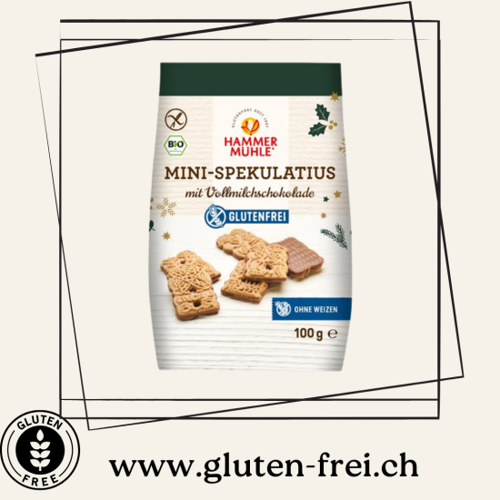 Mini-Spekulatius mit Vollmilchschokolade Hammermühle Bio